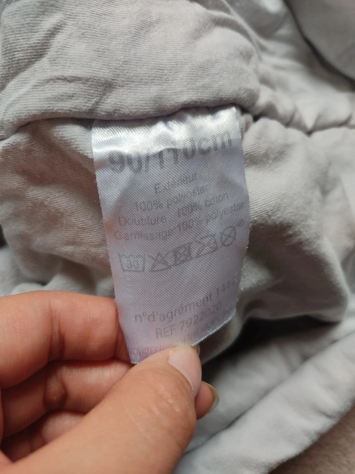 Grey velvet sleeping bag Boîte À Malices - Size 90/110 cm - Very good condition – photo 9